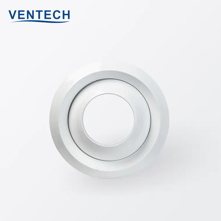 Hvac Ventilation Air Condition Aluminum Alloy Air Duct Vent Round Eye Ball Nozzles Jet Nozzle Diffusers