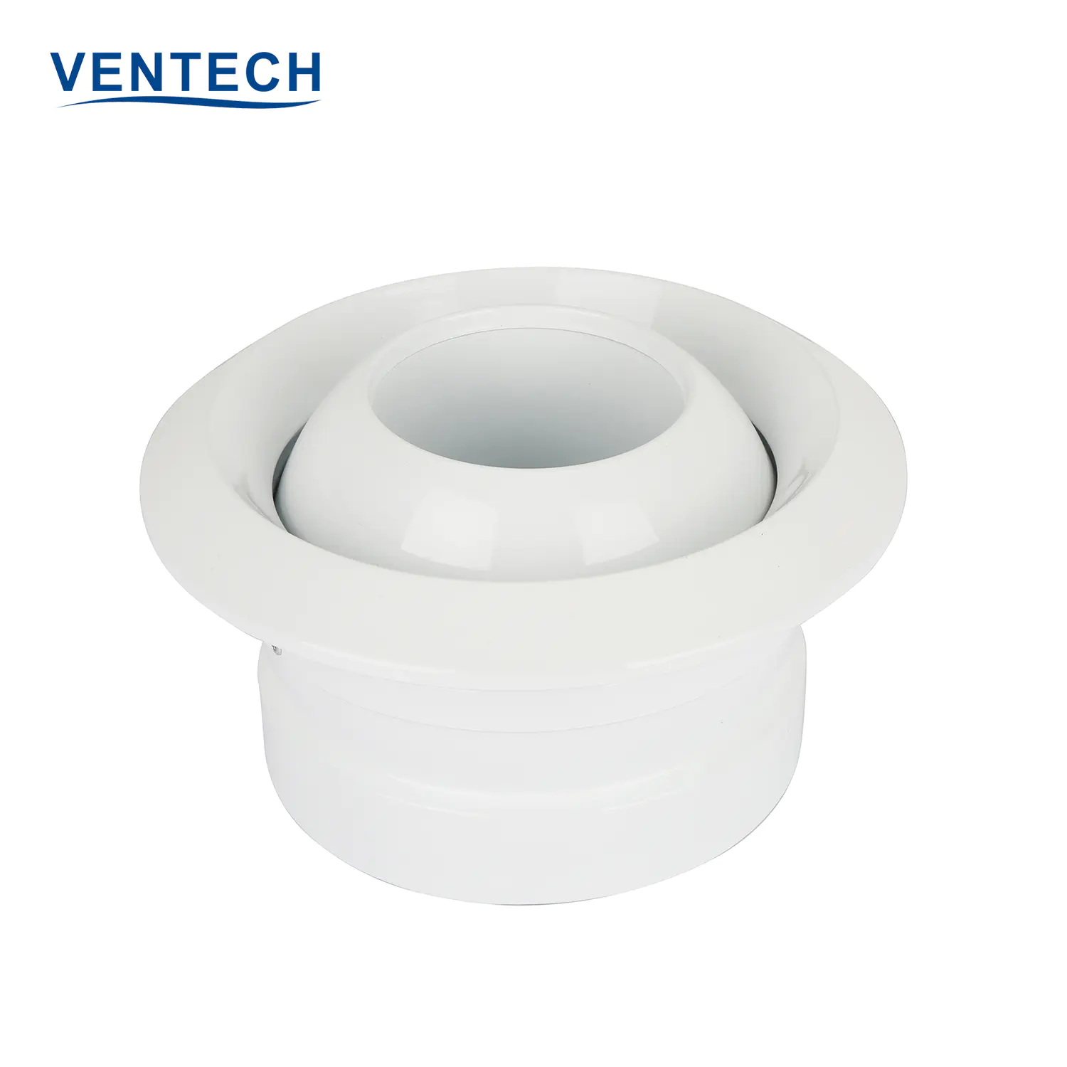 Hvac System Exhaust Supply Air Duct Ceiling Conditioning Diffuser Aluminum Ball Spout Jet Nozzle Air Diffusers For Ventilation