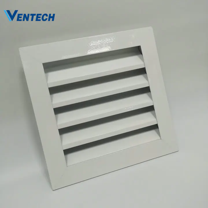 Weatherproof Grille Adjustable Louvers Removable Louver Frame Window