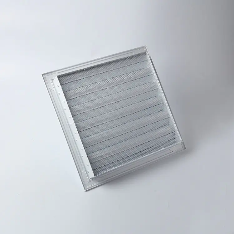 Weatherproof Grille Adjustable Louvers Removable Louver Frame Window