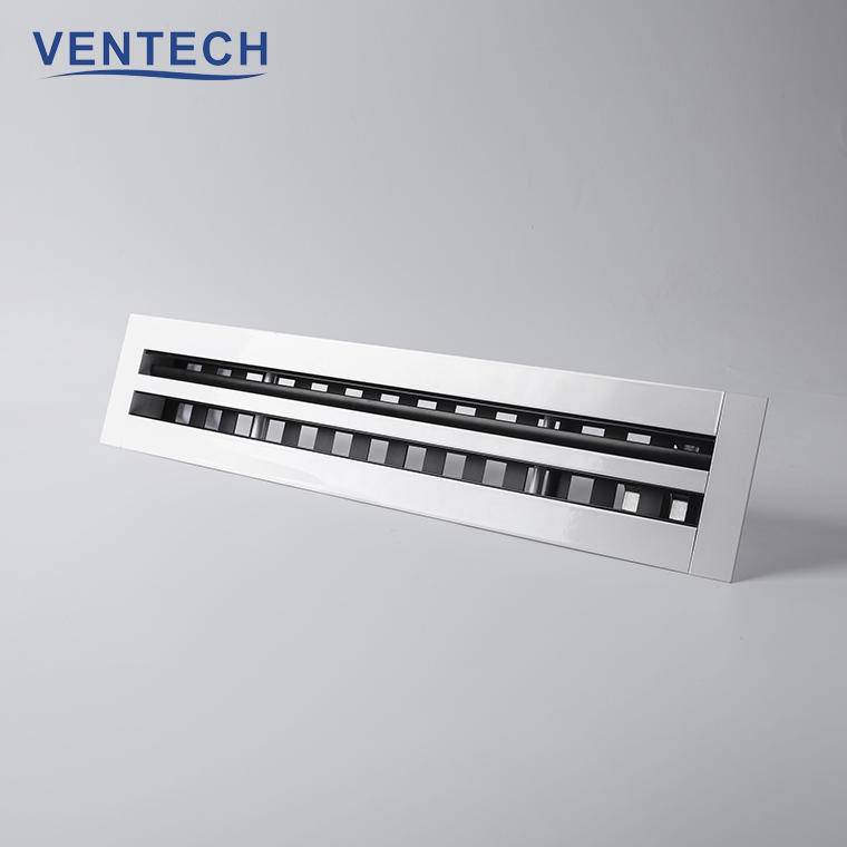Adjustable Air Conditioning Ceiling Diffuser Air Conditioning Linear Slot Diffuser For HVAC System