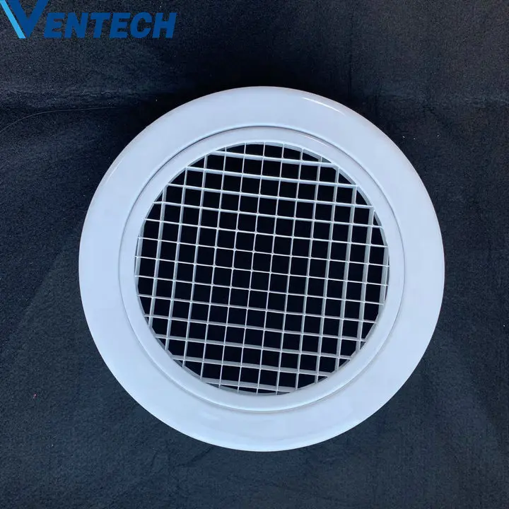 ventilation round egg crate aluminum hvac circular eggcrate return ceiling air grilles for Hvac