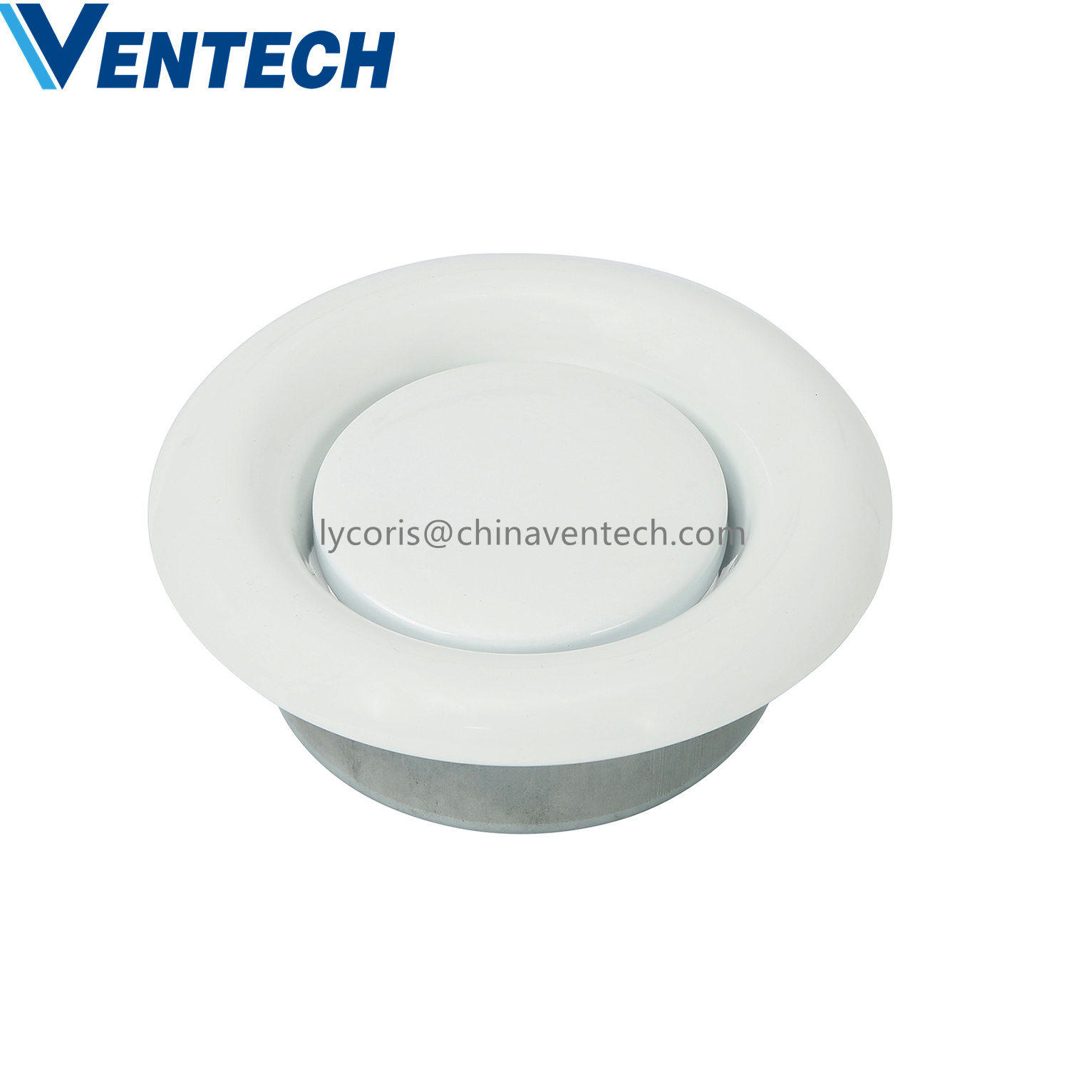 Round Shape Metal GI Sheet Ceiling Diffuser Ventilation HVAC Air Duct Exhaust Disk Valve Supply Washing Room Used Air Disc Valve