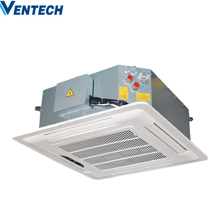 Ventech High Quality Air Cooler Ceiling Concealed Mounted Cassette Fan Coil Unit