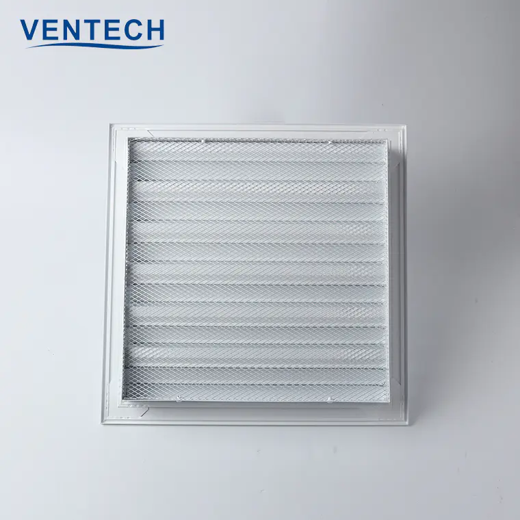 Hvac Duct Work Rain Proof Blades Filter Installation Wire Mesh Weather Air Louver