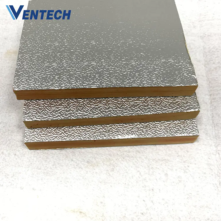 HVAC pre-insulated air duct insulation panel and phenolic foam wall insulation board