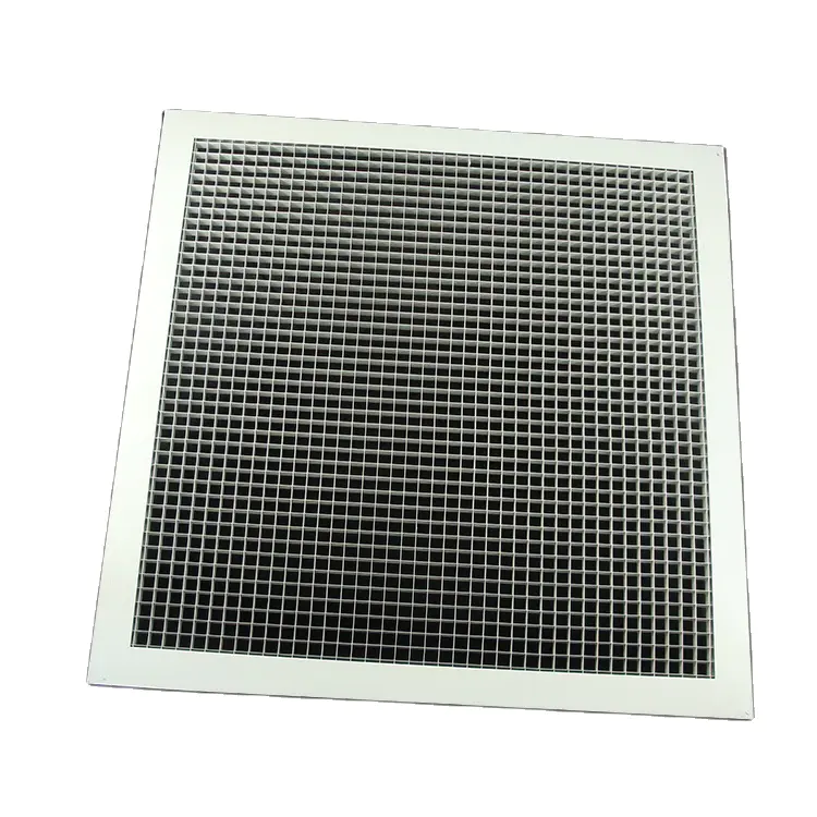 HVAC SYSTEM Air Conditioning Terminal Fixed Blades  Egg Crate  Grille for Ventilation