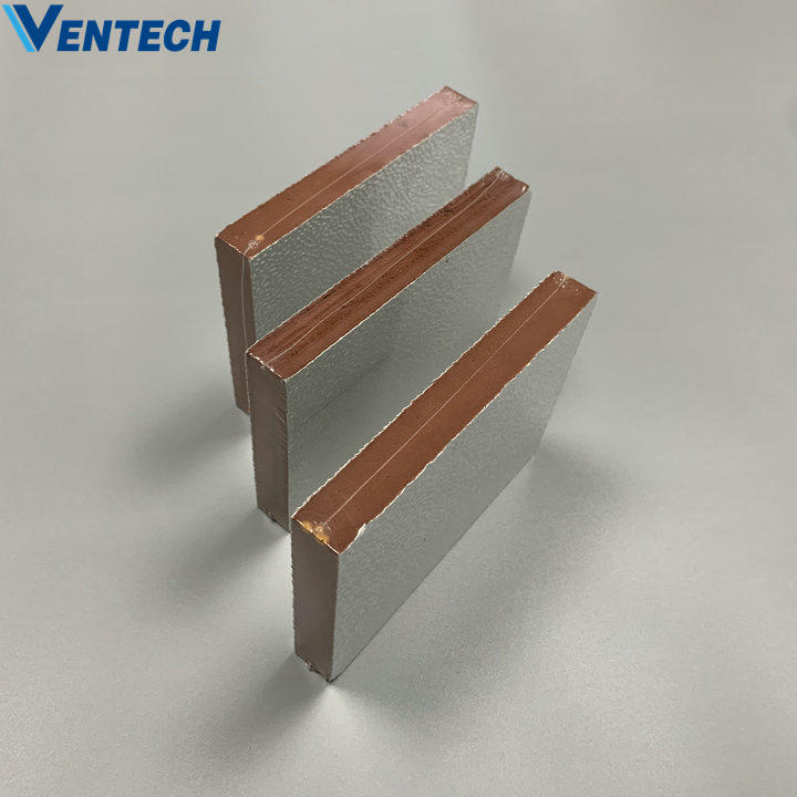 hvac waterproof and fireproof aluminum foil tape for ventilation duct phenolic pre-insulated air duct panel