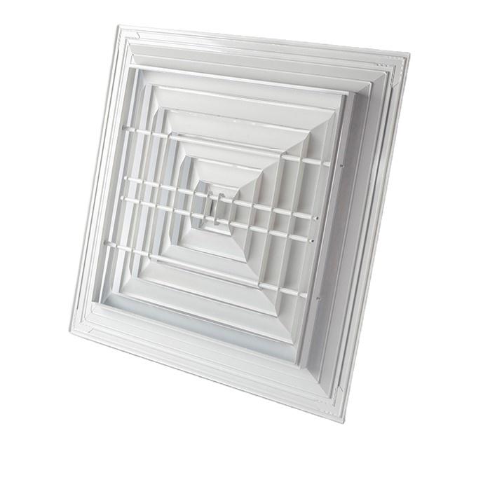 HVAC ventilation air drop ceiling diffuser square 4 way air vent