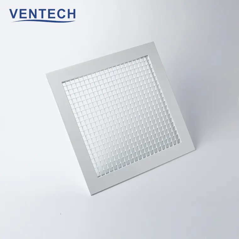 Hvac White Aluminum Ceiling Eggcrate Grille Supply Air Conditioning Grilles Diffusers