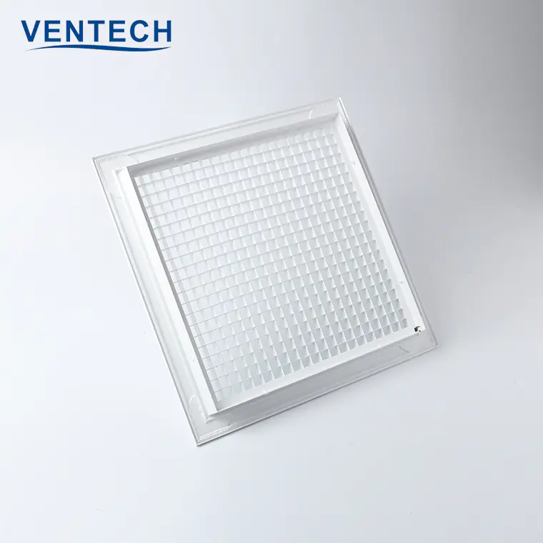 Hvac White Aluminum Ceiling Eggcrate Grille Supply Air Conditioning Grilles Diffusers