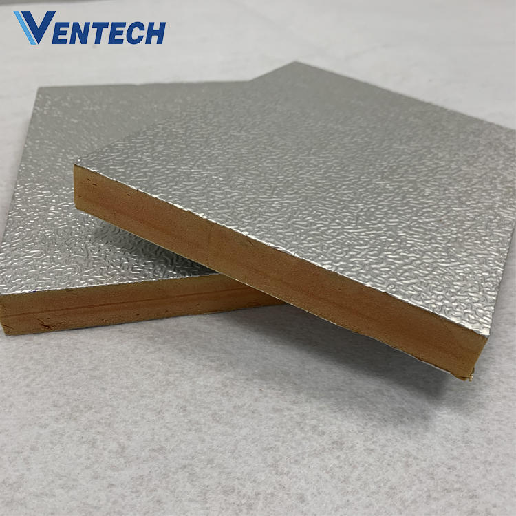 HVAC pre-insulated air duct insulation panel and pre insulated  air duct foam board