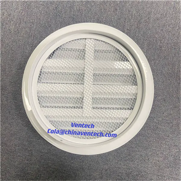 Ventech HVAC Chinese Supply Fresh Air  Aluminum Ceiling Round  Weather Louver or Ventilation