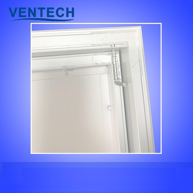 Ventilation ceiling supply air duct access door grille
