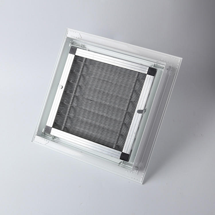 VENTECH HVAC aluminum ceiling return air grille hinged polyester nylon filter removable core air egg crate vent