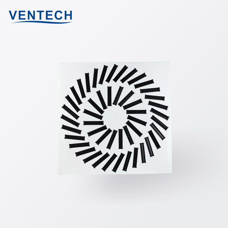 HVAC System  Hot Selling Metal Square Swirl Air Diffuser for Ventilation
