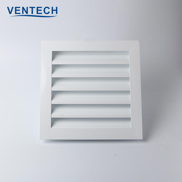 Hvac System Window Louvre Vent Covers Aluminum Air Intake Weather Louvers For Ventilation