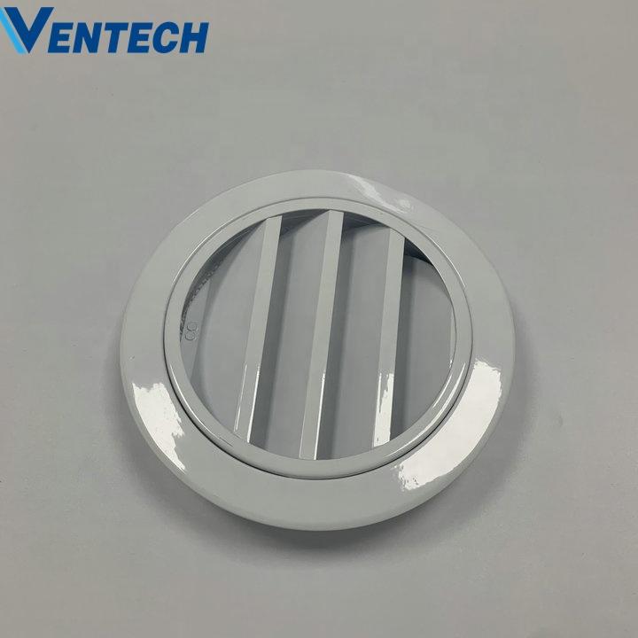 Hvac System Aluminum Ceiling Directional Air Vent Outdoor Weather Louver For Ventilation