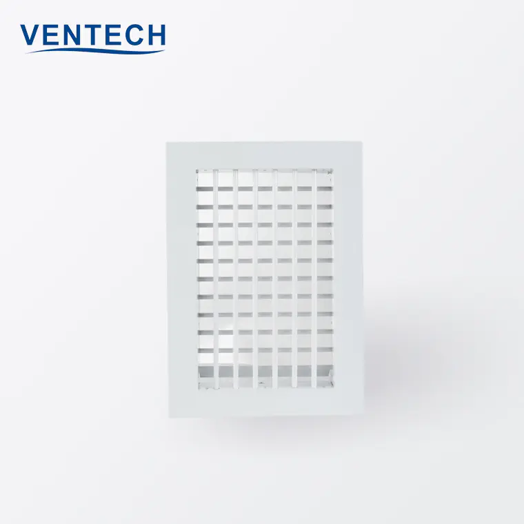 Hvac System Louver Grill Duble Deflection Central Air-conditioning Air Grille For Ventilation