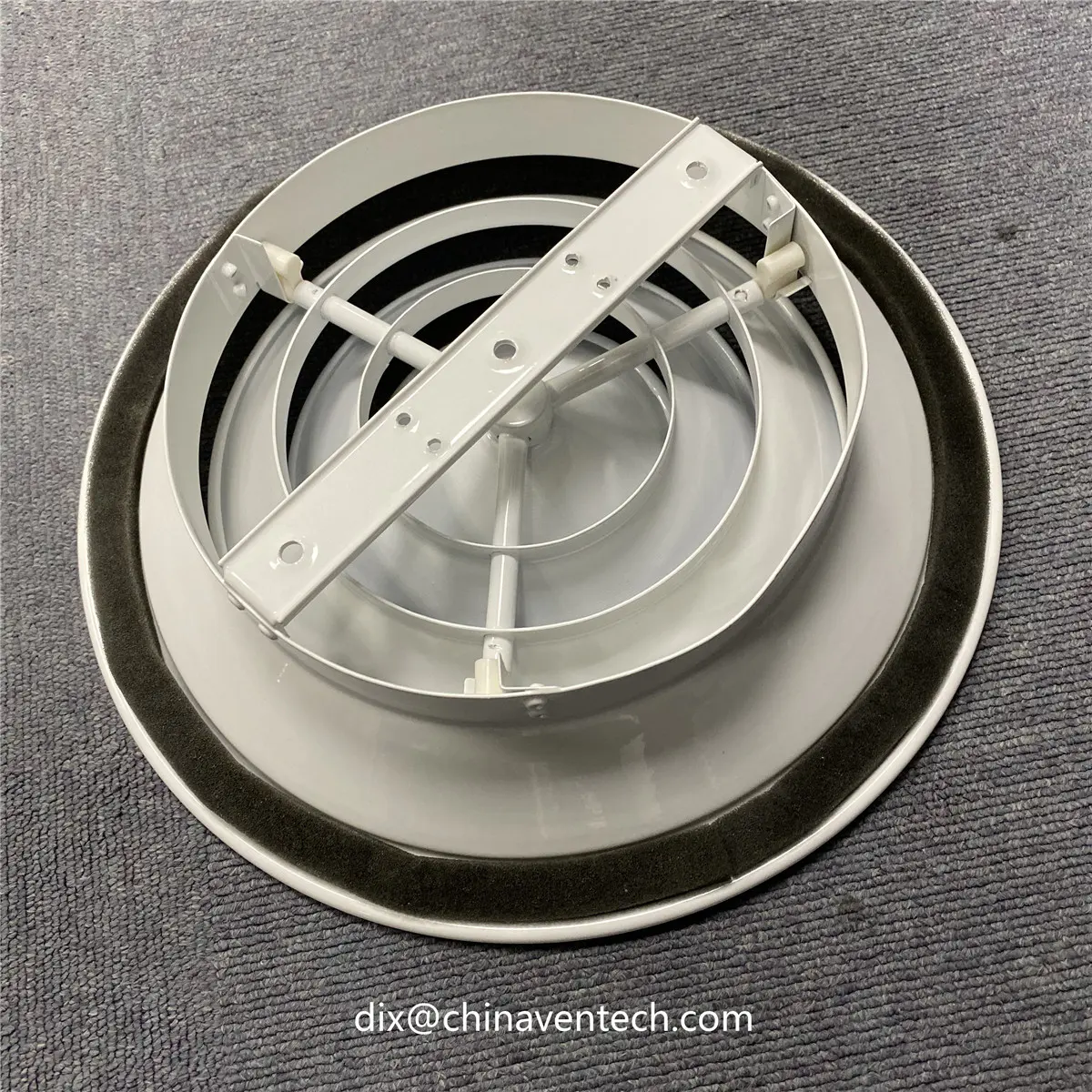 Hvac AC Vent Air Cooler Circular Grille Aluminum Round Ceiling Diffuser