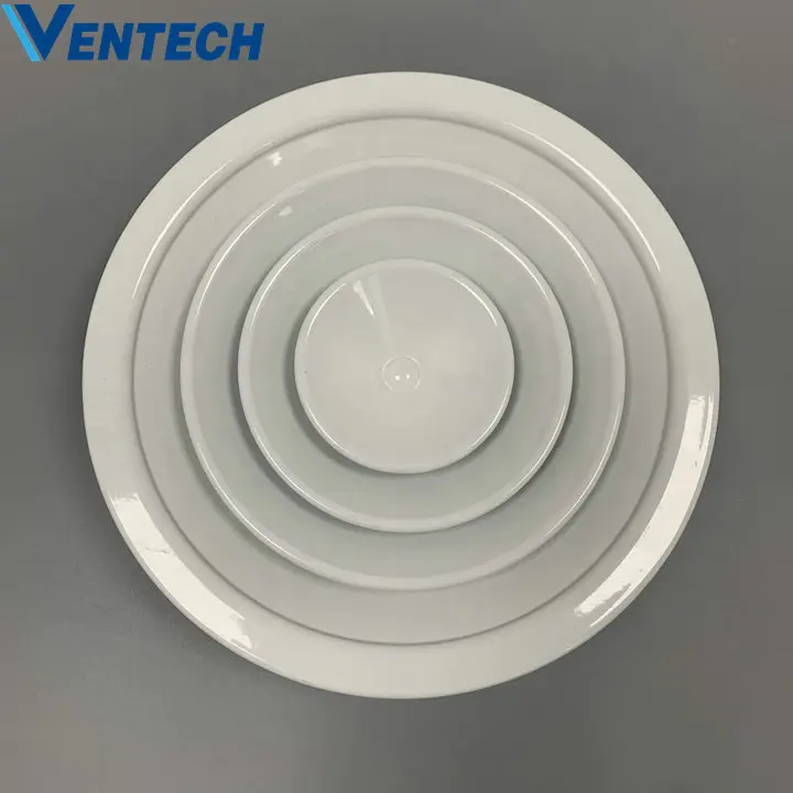 Hvac System White Aluminum Round Ceiling Diffuser