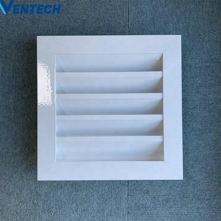 Hvac Roof Fresh Air Intake Prefabricated Fixed Aluminum Weather Louver