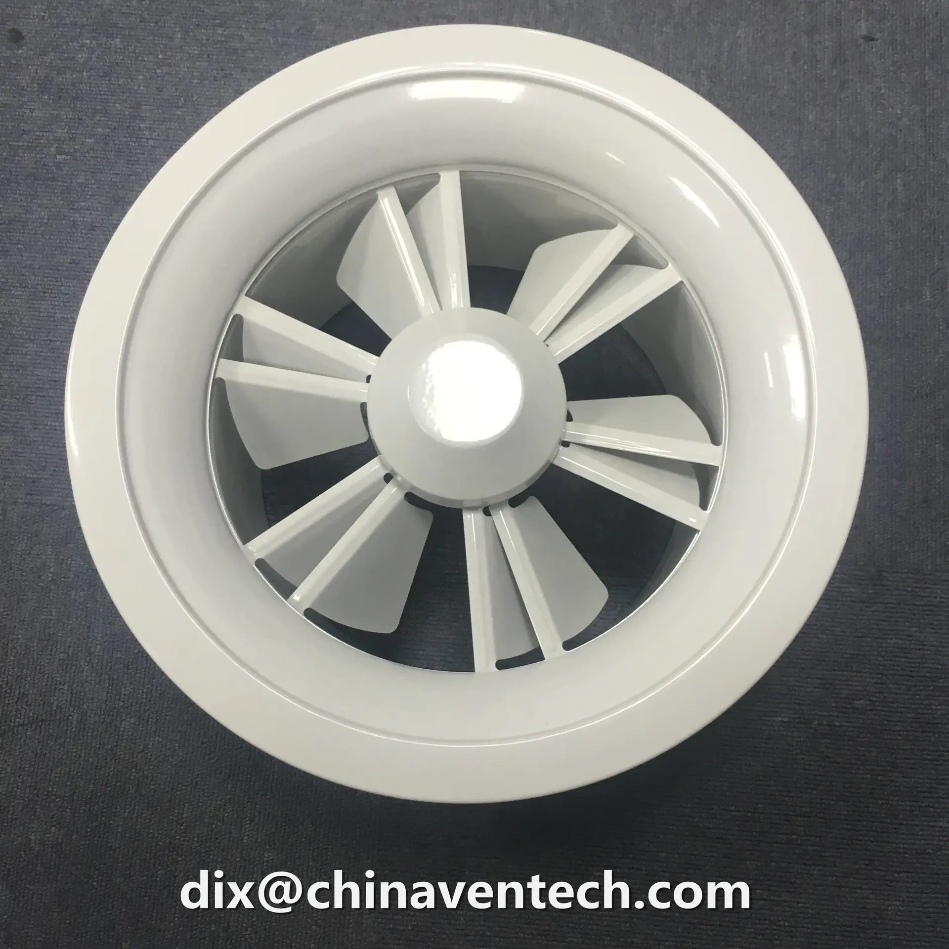 hvac aluminum round jet nozzle volume control circular swirl diffuser