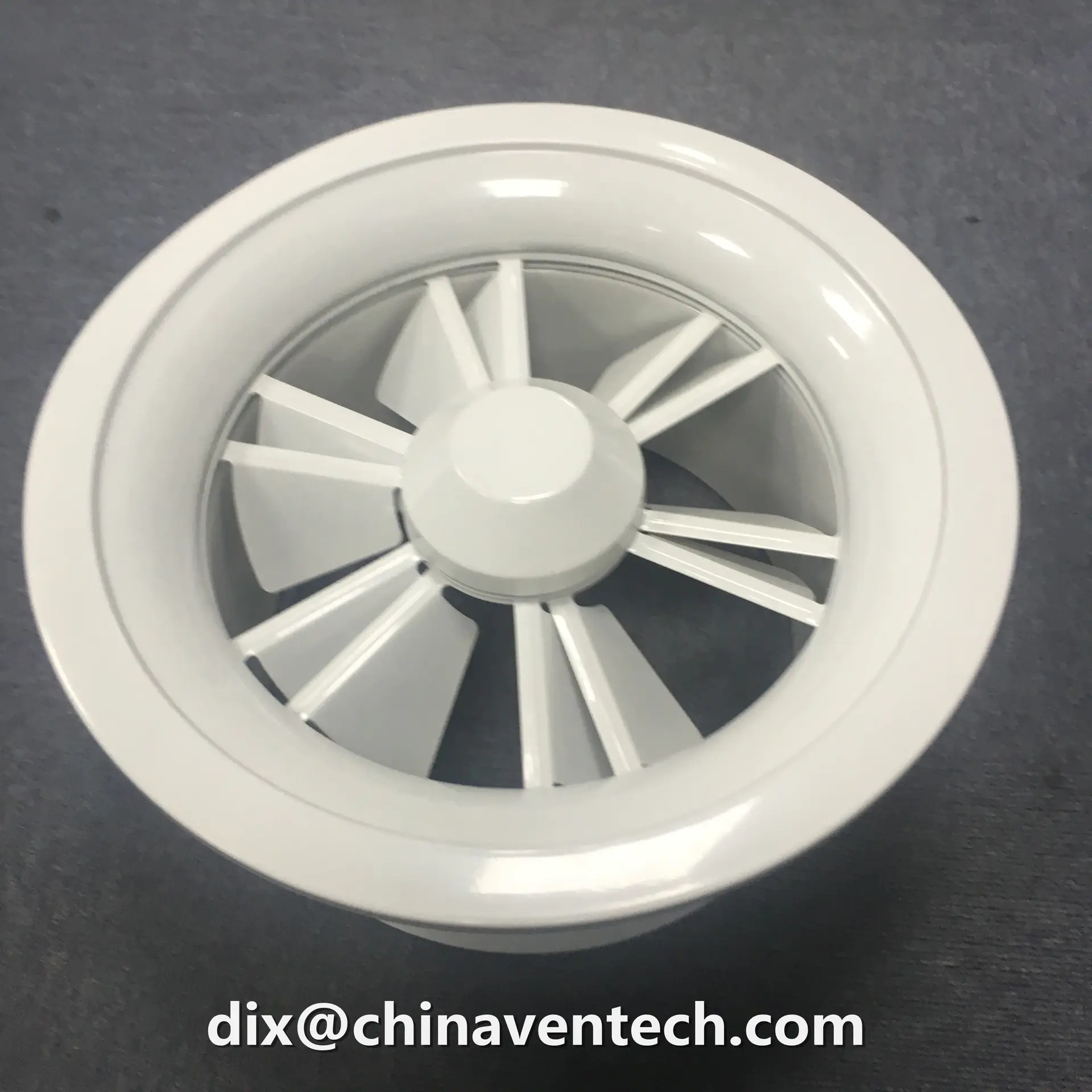 hvac aluminum round jet nozzle volume control circular swirl diffuser