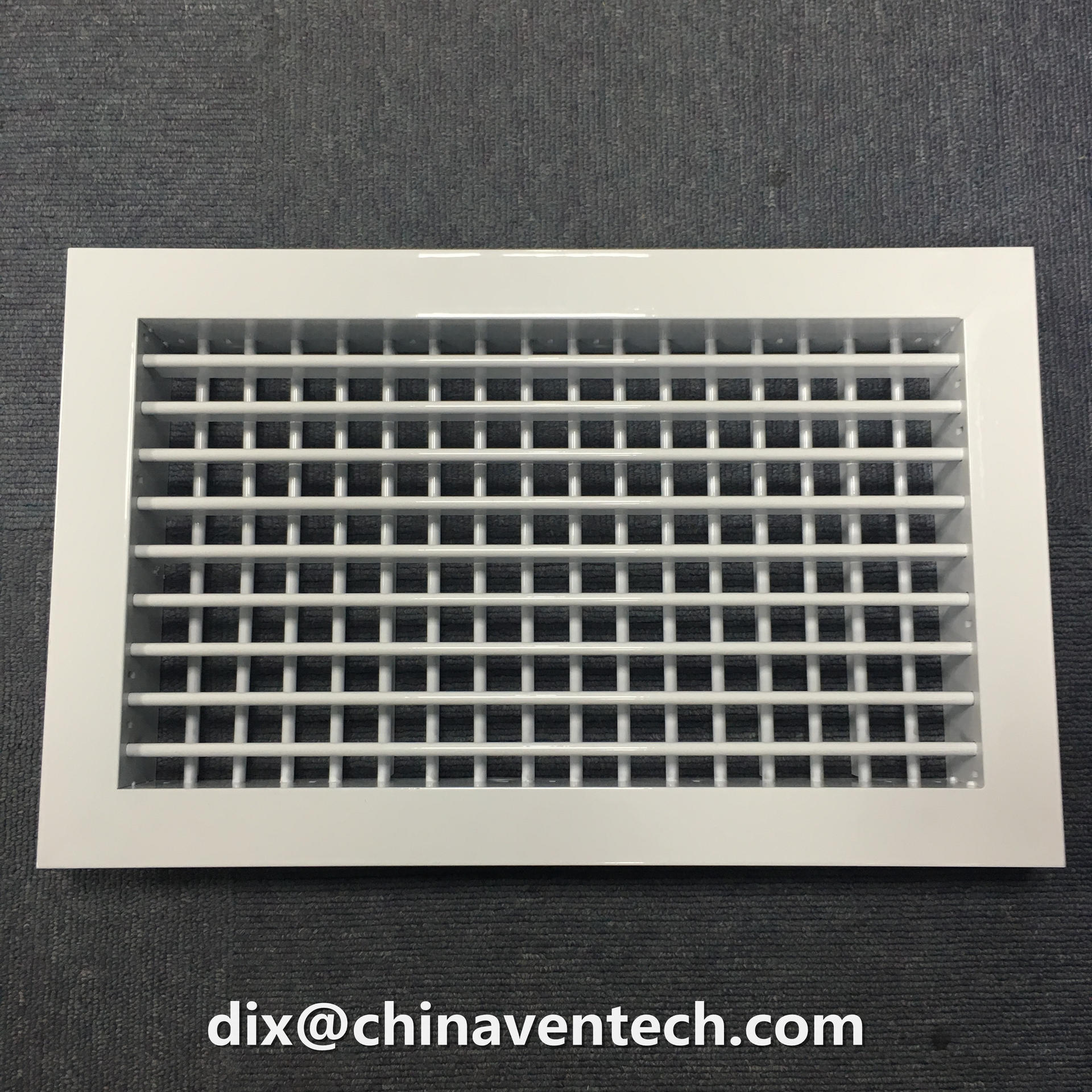VENTECH Size customized aluminum ceiling mounted supply air register double deflection grille