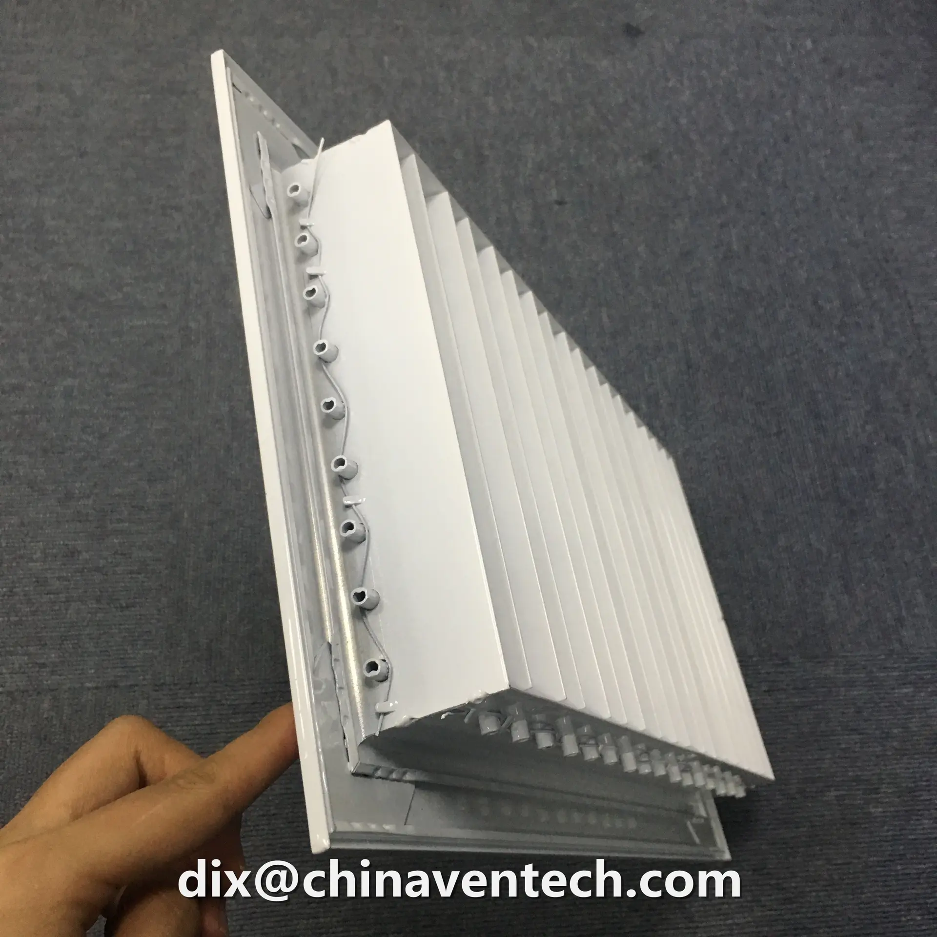 VENTECH Size customized aluminum ceiling mounted supply air register double deflection grille