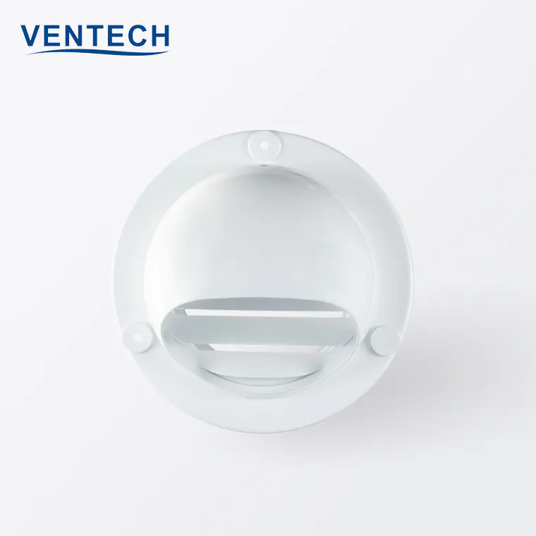 Hvac air conditioner flexible duct round air vent cap ball weather louver
