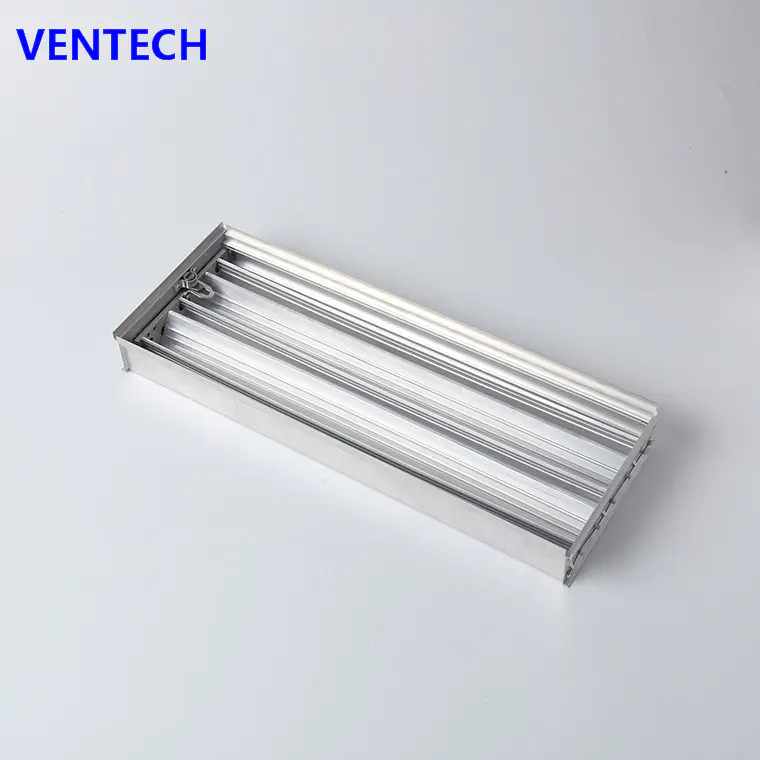 HVAC Aluminum  Air Grille Mounting Opposed Blades Damper for Ventilation