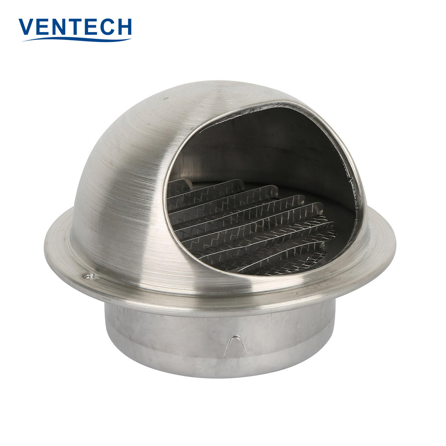 Hvac Exterior Wall 304 Stainless Steel Waterproof Exhaust Air Vent Cap Ball Weather Louver