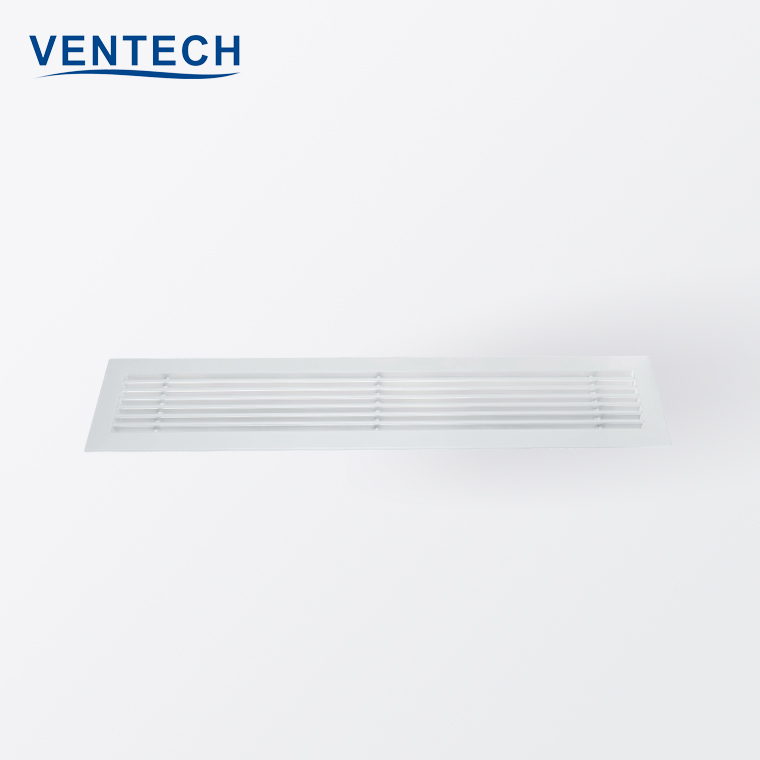 Supply Ventilation Pvc Plastic 0 Degree Blades Linear Bar Air Grilles For Hvac