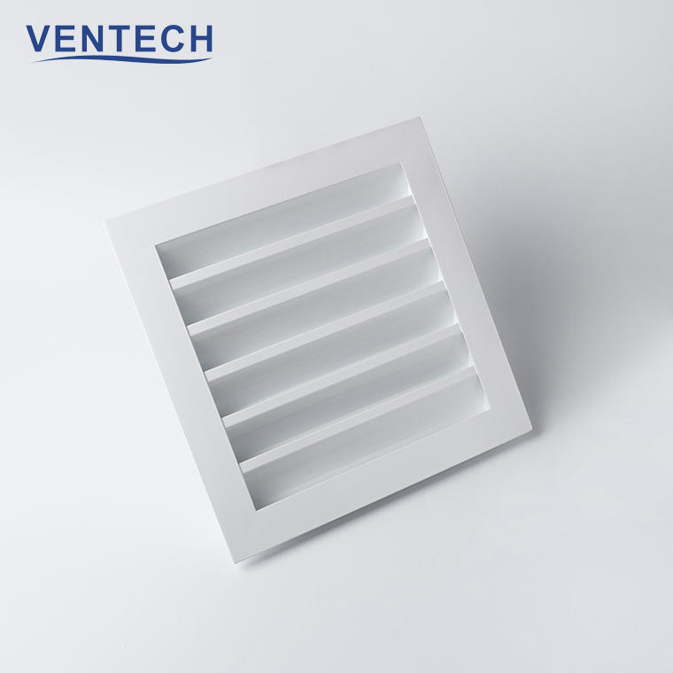 Hvac Exterior Wall Vent Covers Waterproof Aluminum Exhaust Air Wall Weather Louver