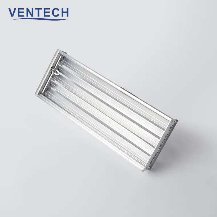 Hvac Obd Controller Air Volume Aluminum Opposed Blades Diffuser Damper Square For Ventilation