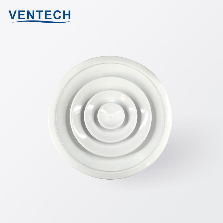 Hvac System Air Conditioning Ducting Vent Diffuser Parts Hot Sale Aluminum Ceiling Round Air Diffusers For Ventilation