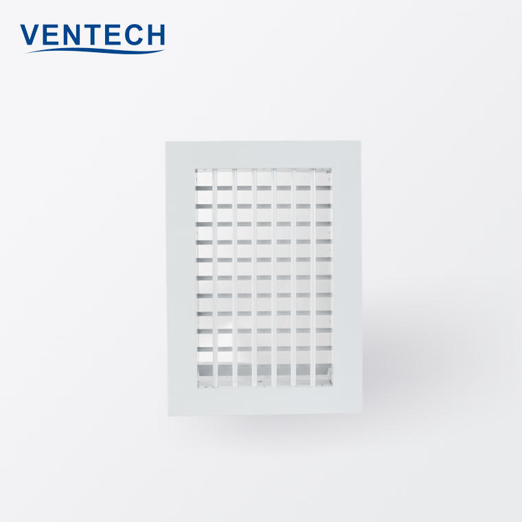 Hvac Hot Selling Air Wall Vent Conditioning Ventilation Grilles Double Deflection Exhaust Supply Fresh Air Grille With Damper