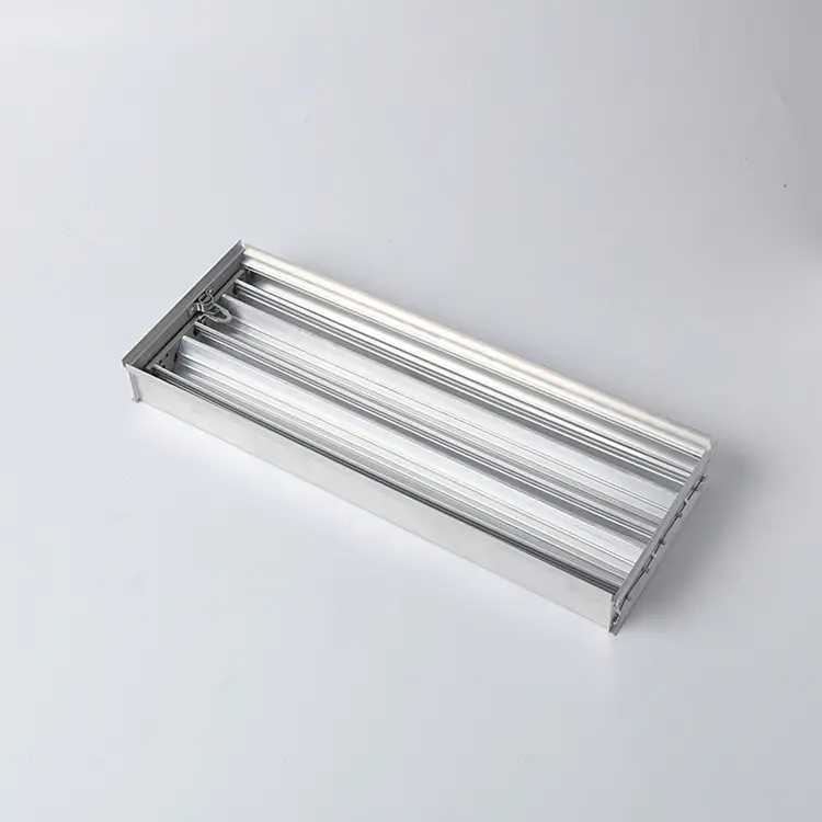 Hvac System Aluminum Adjustable Opposed Blade Control Damper With Plenum Box
