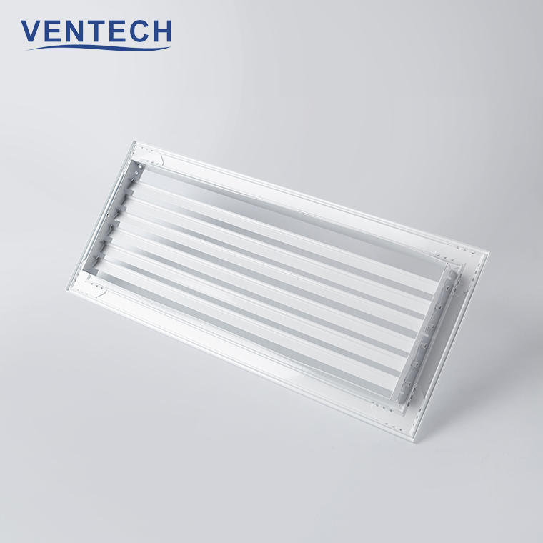 Hvac White Aluminum Exhaust Air Wall Vent Conditioning Ventilation Supply Fresh Air Single Deflection Grille