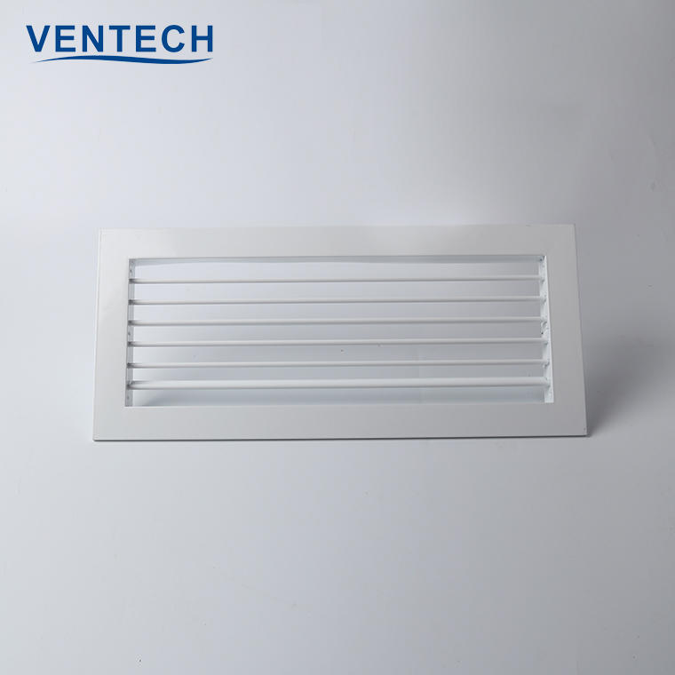 Hvac White Aluminum Exhaust Air Wall Vent Conditioning Ventilation Supply Fresh Air Single Deflection Grille