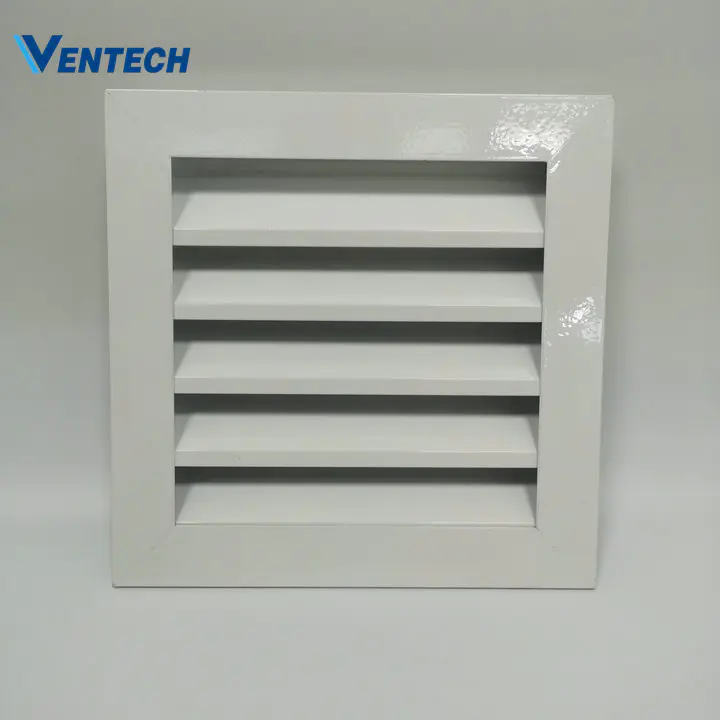 HVAC Price Of Glass Waterproof Shutter Aluminum Exterior Wall Weather Louver