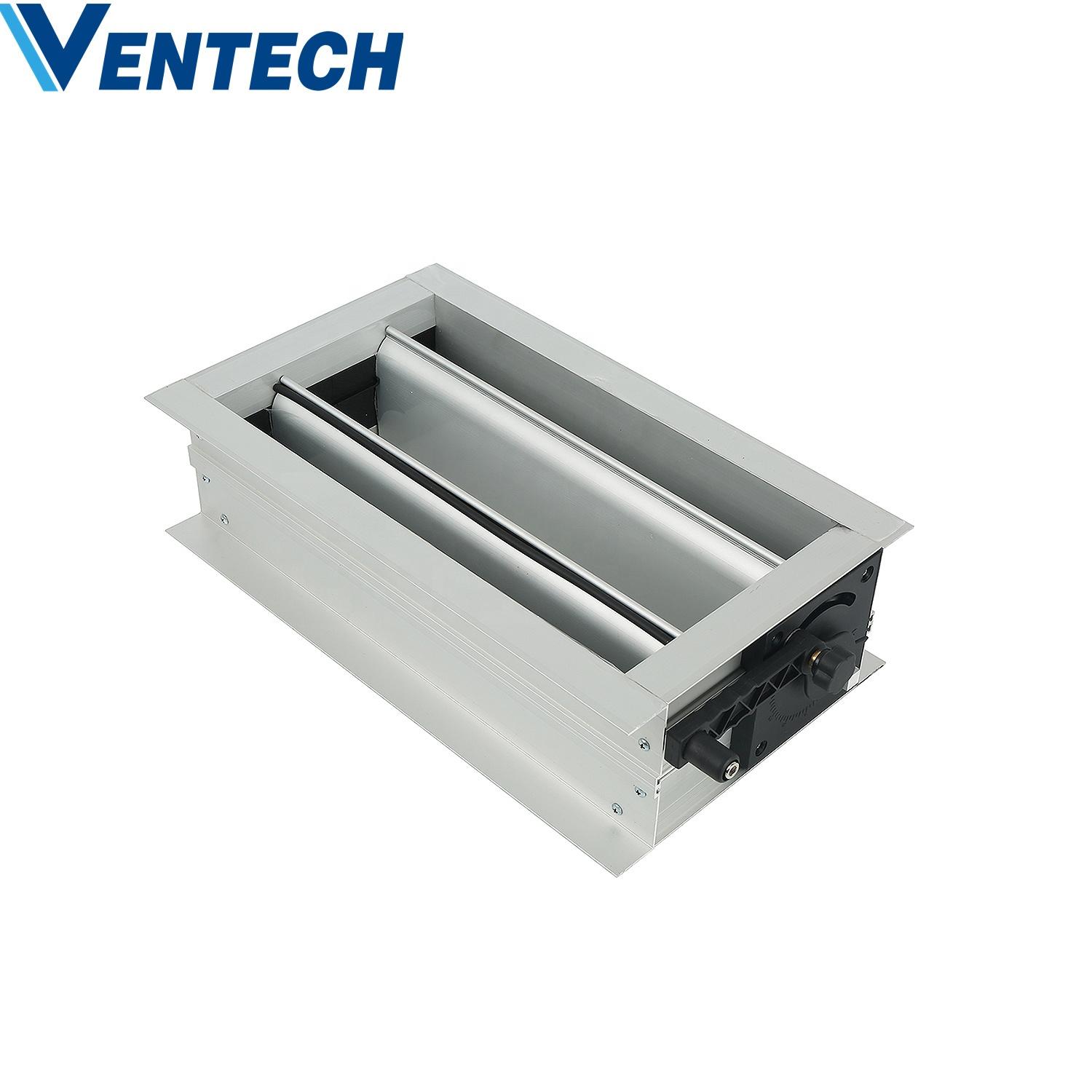HVAC Air Duct Work Ventilation Aluminium Adjustable Oppsed Blades Gear Air Volume Control Damper