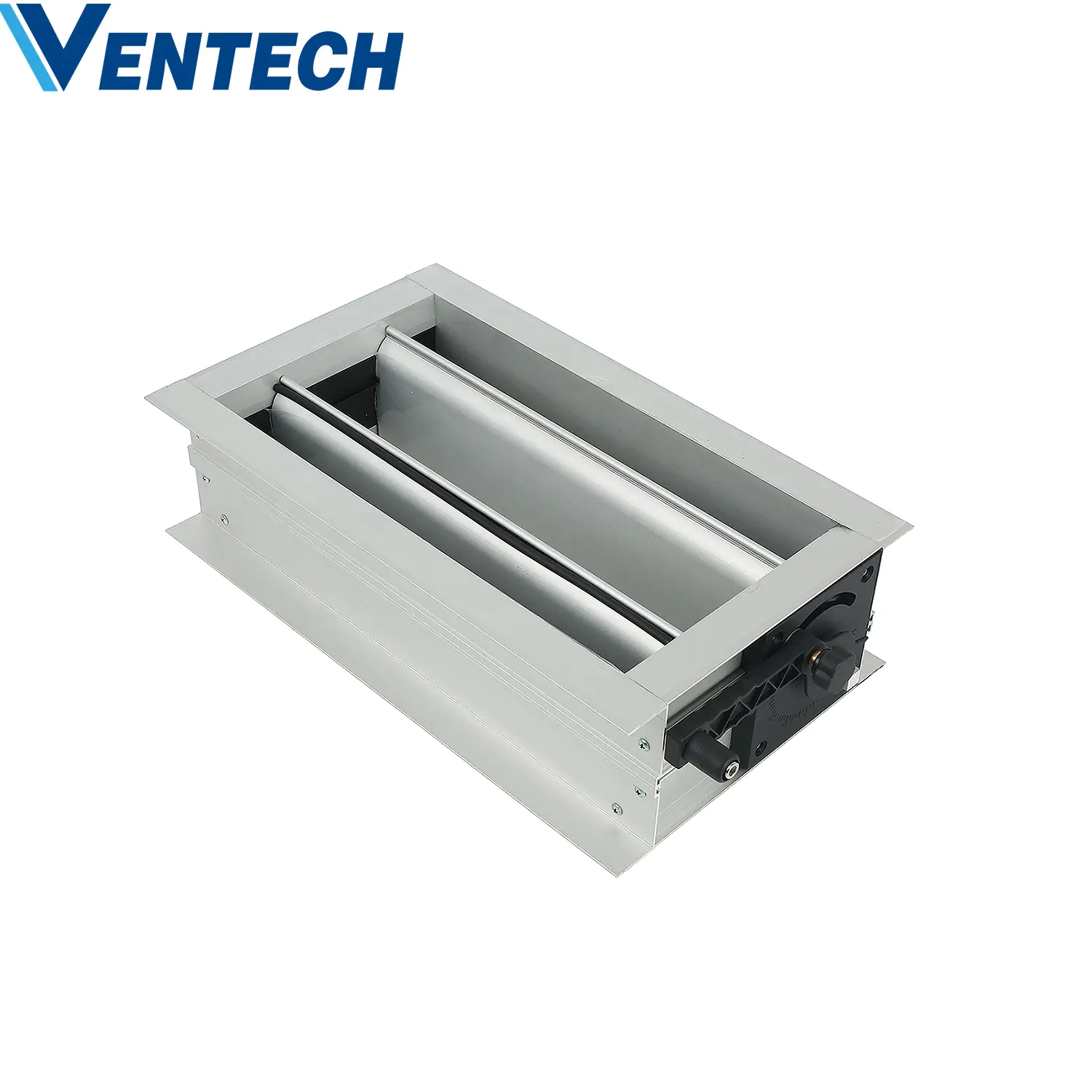 HVAC Air Duct Work Ventilation Aluminium Adjustable Oppsed Blades Gear Air Volume Control Damper