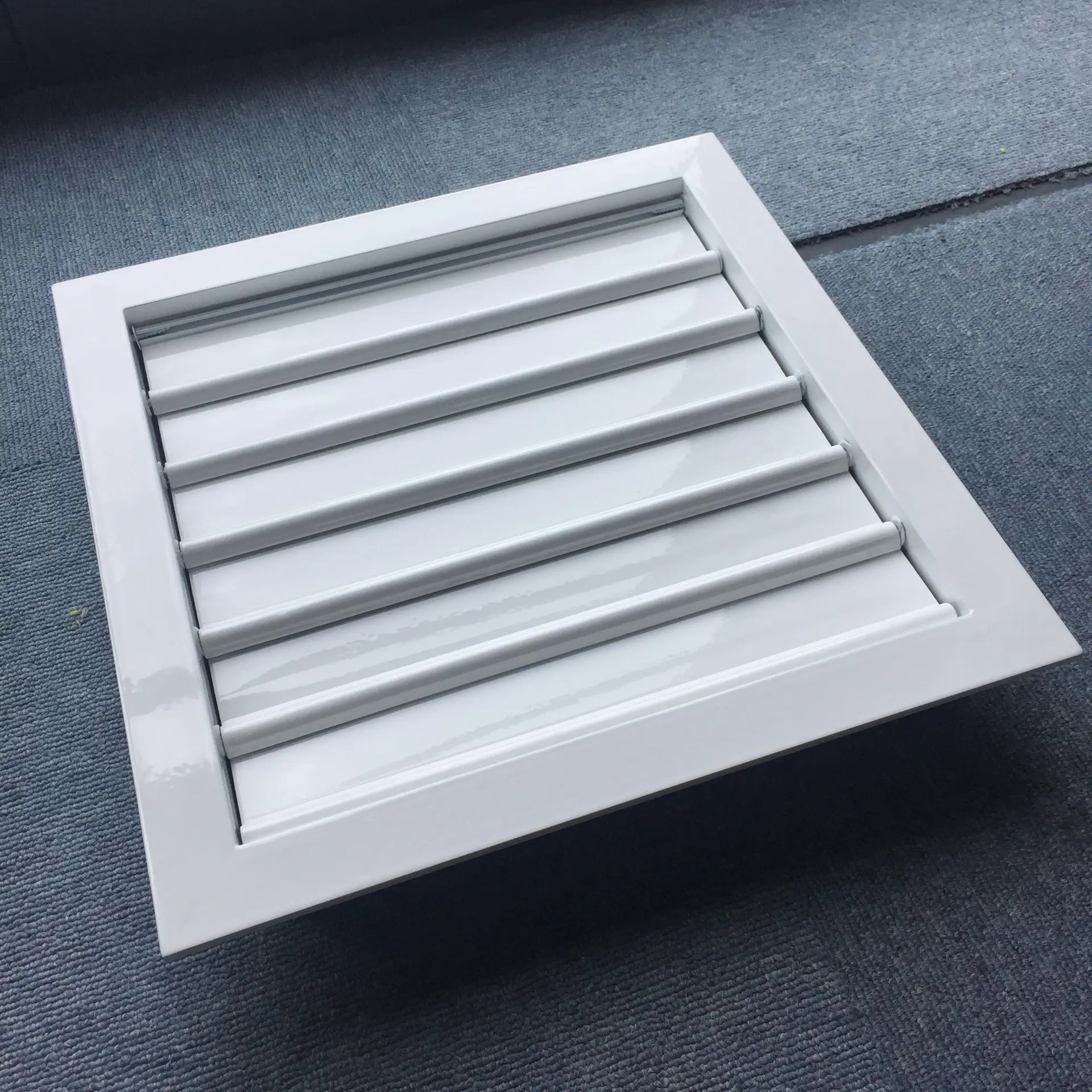 HVAC  White Color Air Conditioner Metal Gravity Louver  for Ventilation