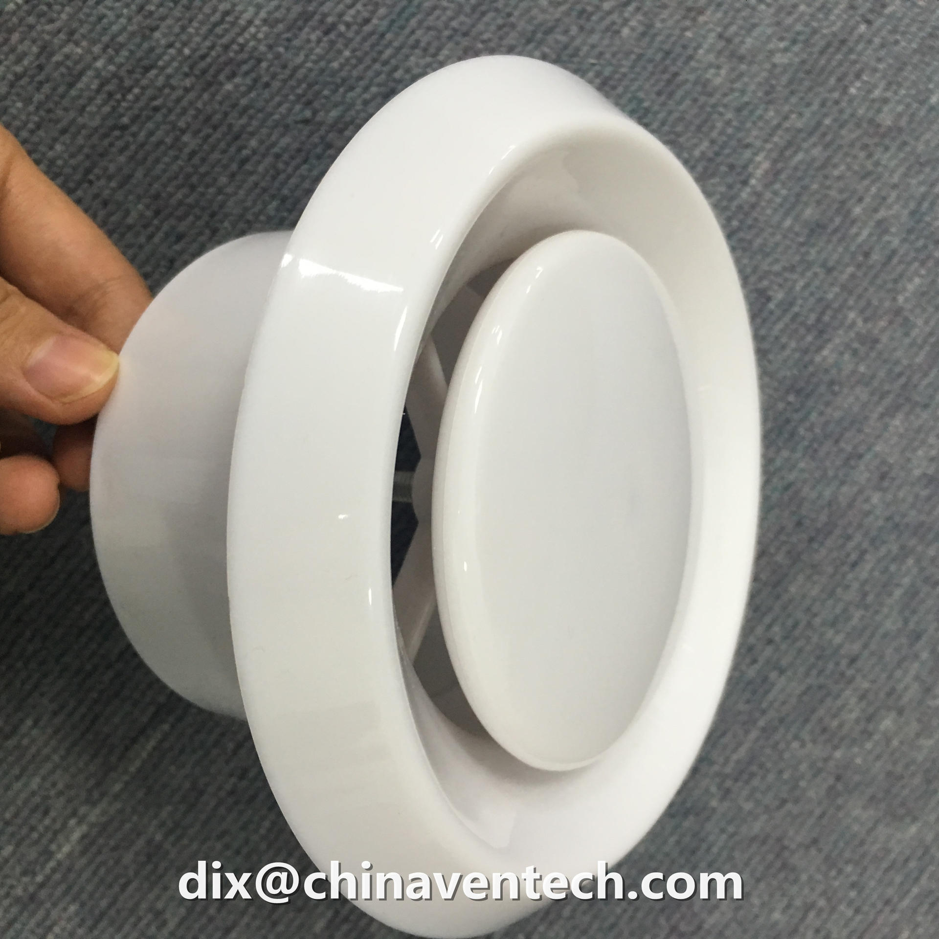 Air Conditioner Exhaust Air Grill Ventilation Plastic Disc Valve Diffuser