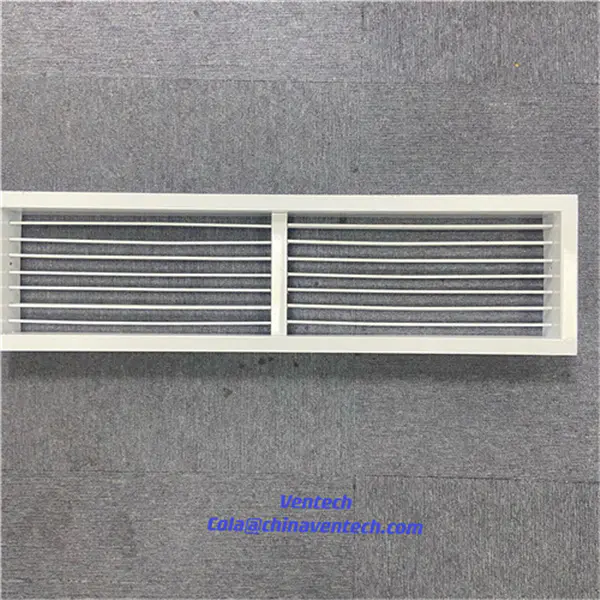 Ventech HVAC Fresh Air Movable Deflection Air Grille with Air Damper