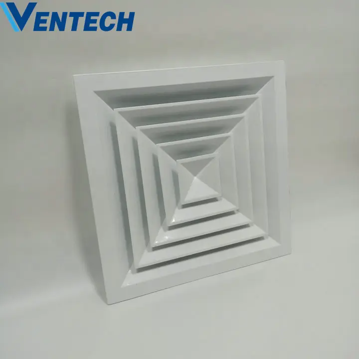 HVAC Air Ventliation Conditioning Supply Ceiling 4 Way Vent Square Ceiling Diffuser