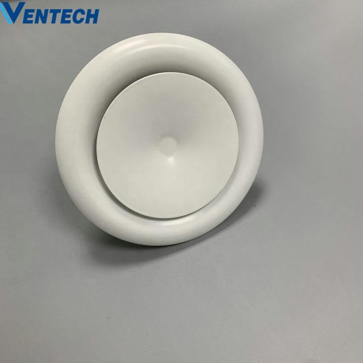 Hvac System Disc Valve Vent Duct Ceiling Air Conditioning Outlet For Ventilation