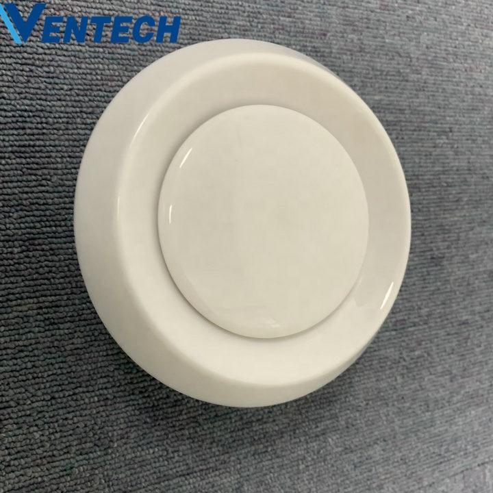 Hvac System Circular Vents Central Air Plastic Disc Valve Condit Vent For Ventilation